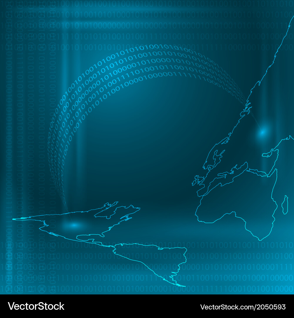 Binary Code Stream vector image