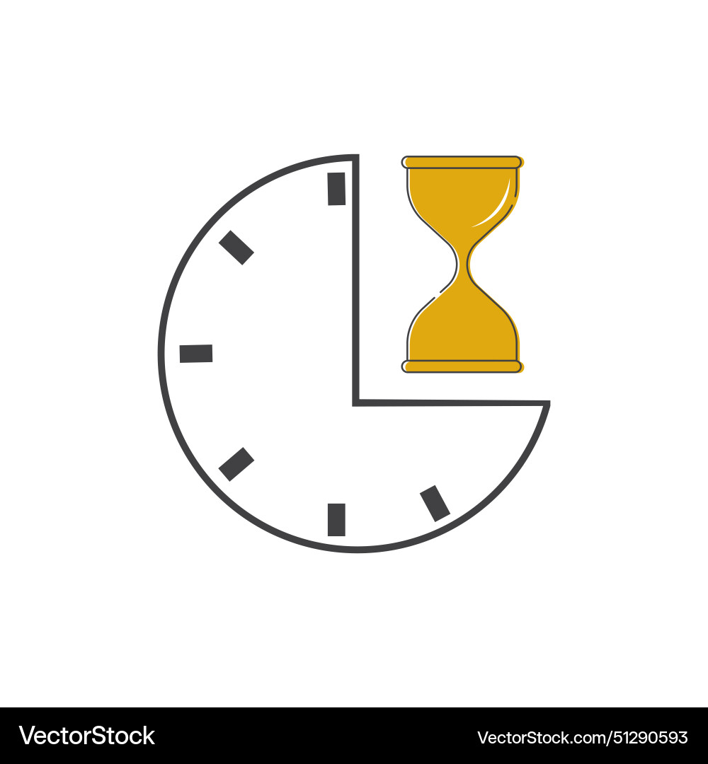 Clock and time icon Royalty Free Vector Image - VectorStock
