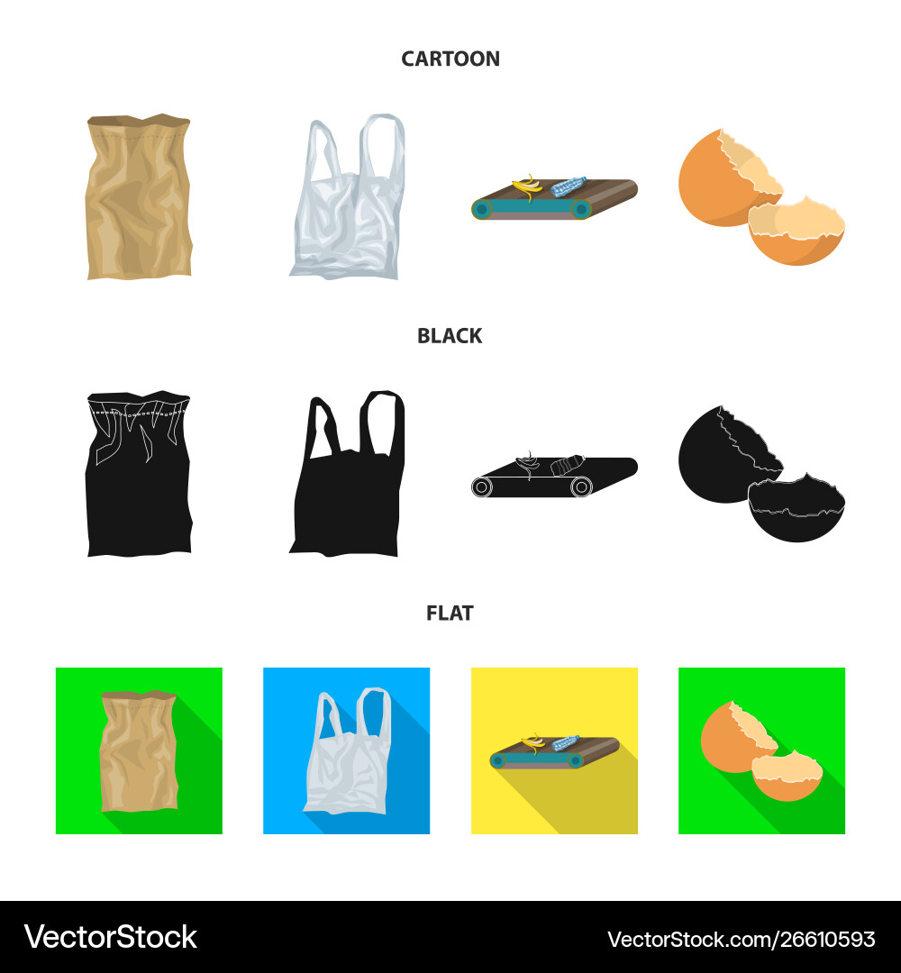 Design refuse and junk symbol set Design refuse and junk symbol set vector image