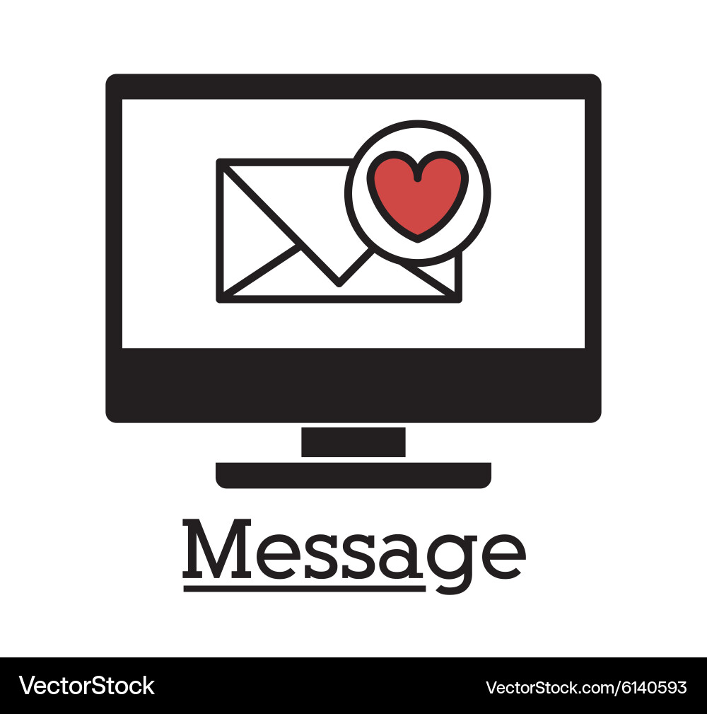 Message design vector image