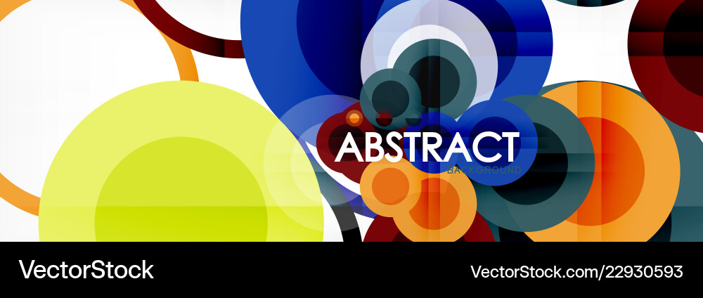 Overlapping circles design background Overlapping circles design background Vector Image