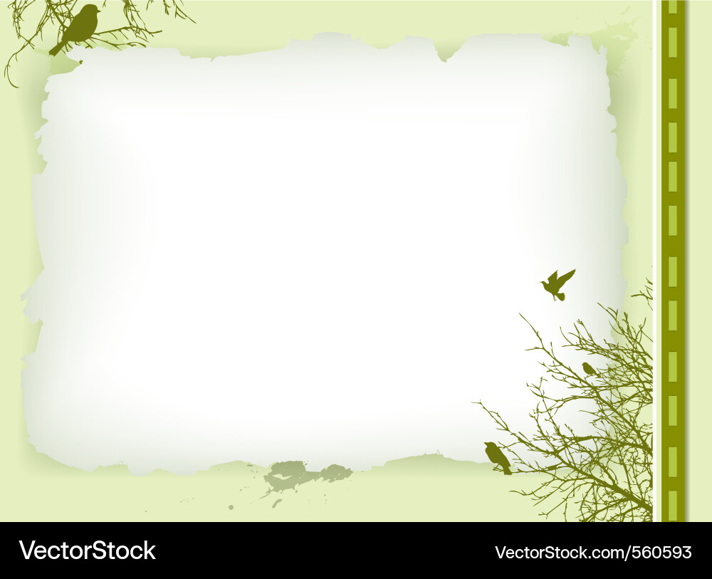 Rustic Branch Frame vector image