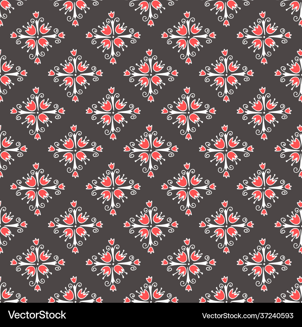 Seamless pattern with abstract flower Seamless pattern with abstract flower vector image