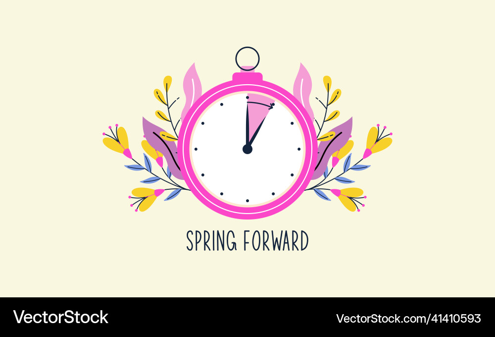 Spring forward fall back Vector Image