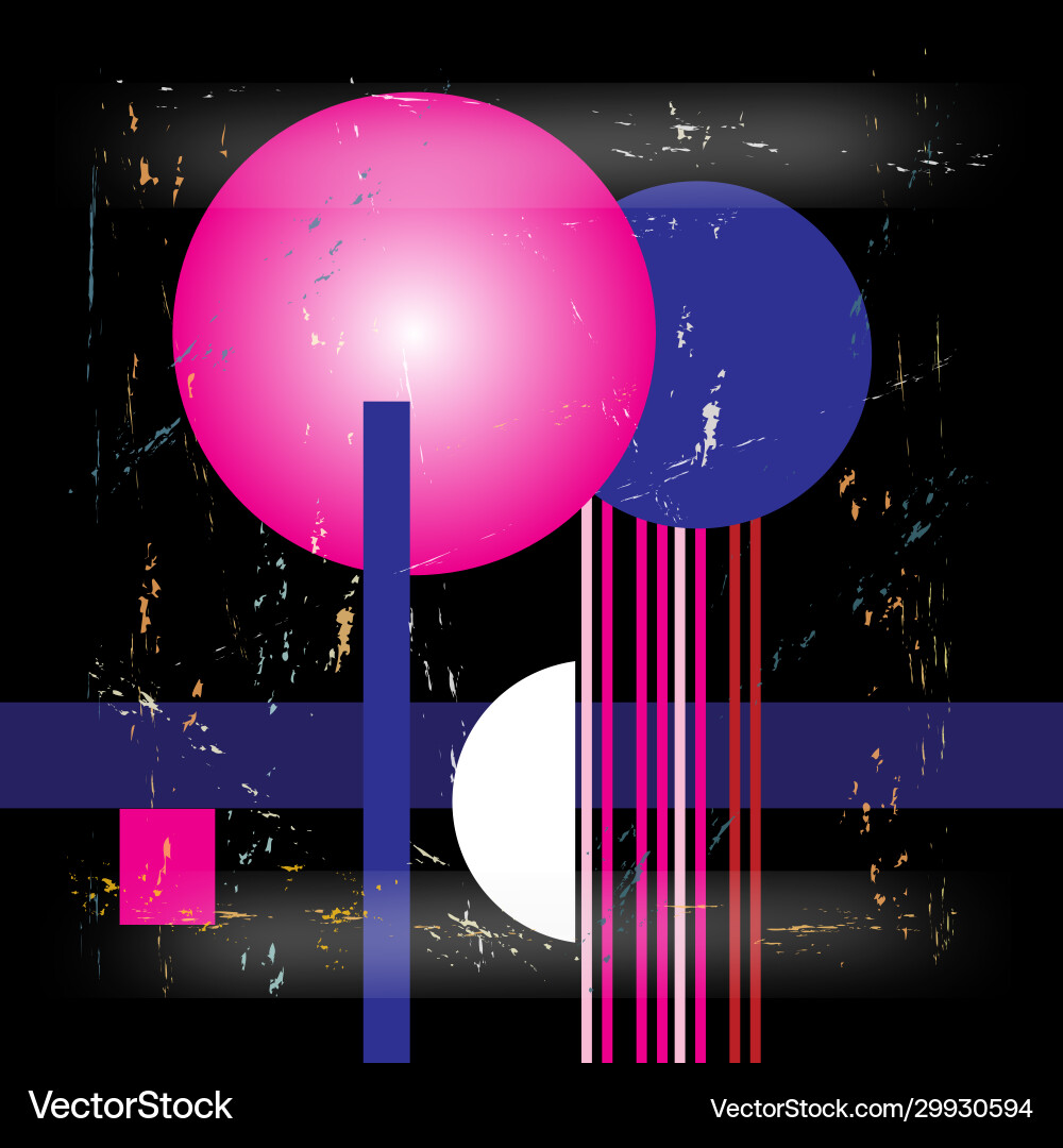 Abstract bright background with geometric objects Abstract bright background with geometric objects Vector Image