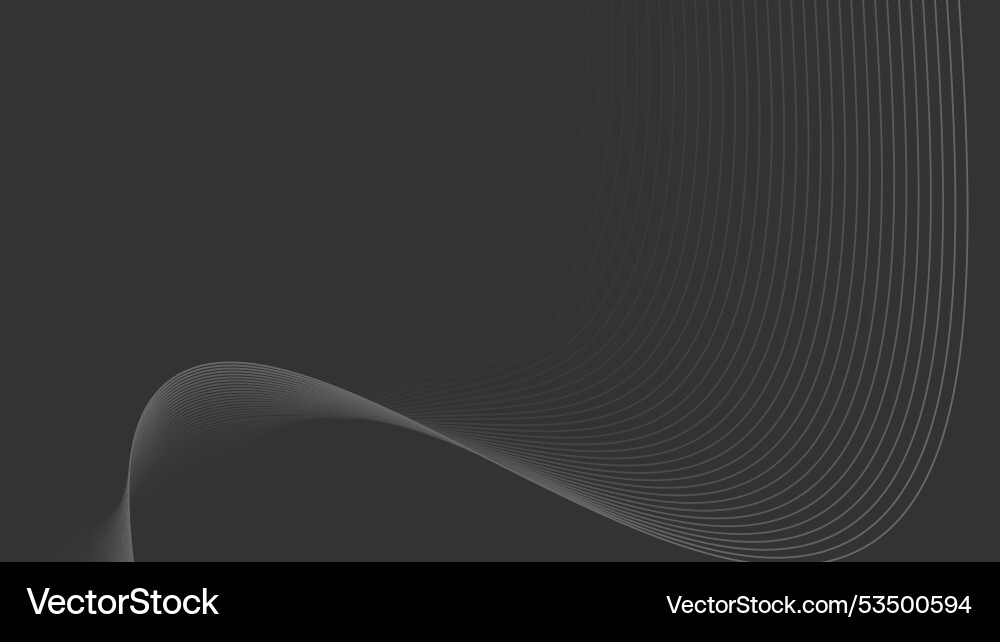 Abstract wavy line background pattern vector image