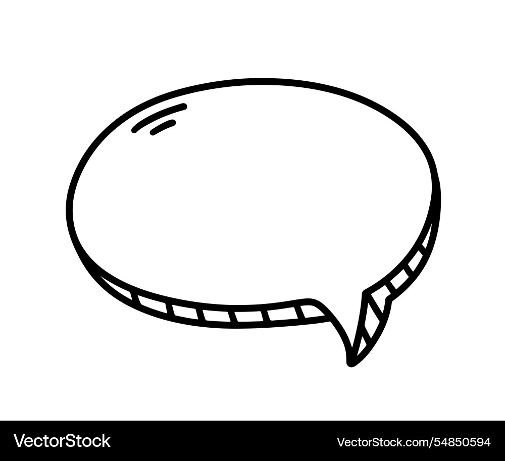 Chat speech bubble message text cloud shape Chat speech bubble message text cloud shape vector image