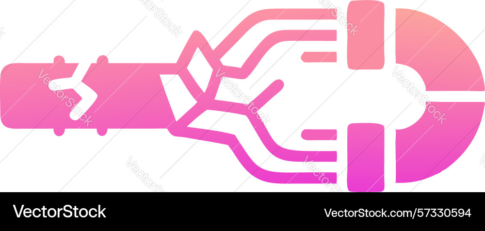 Digital connection abstract glowing circuit board vector image