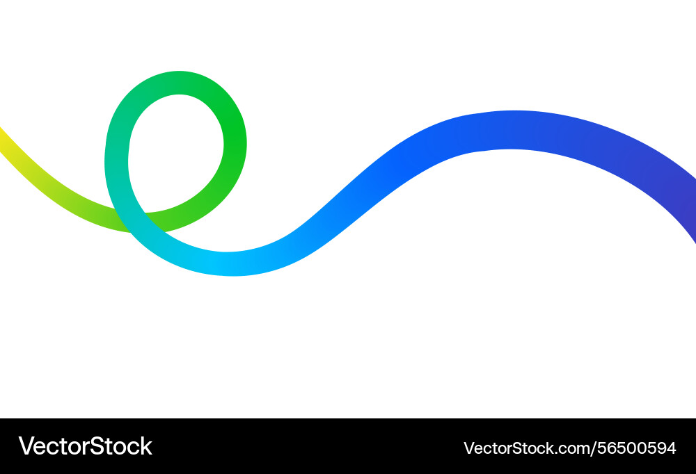 Fluid abstract line colorful gradient wave shape Fluid abstract line colorful gradient wave shape vector image