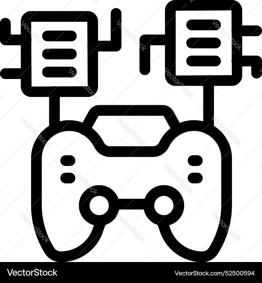 Gamepad connecting to wireless network using vector image