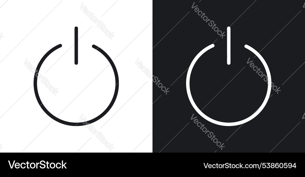 Power button icon set Power button icon set vector image