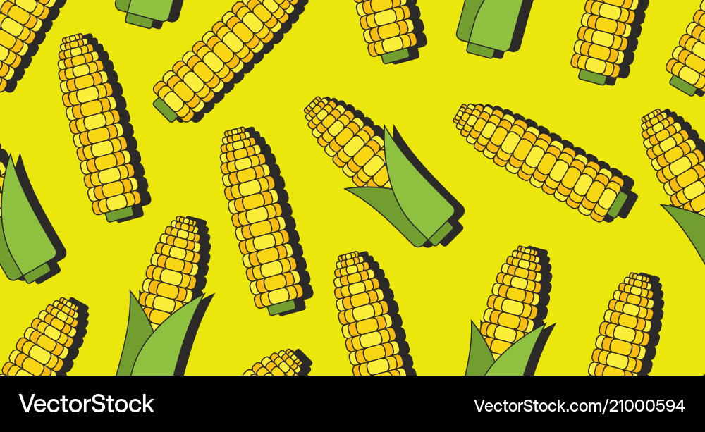 Seamless pattern with corn Seamless pattern with corn vector image