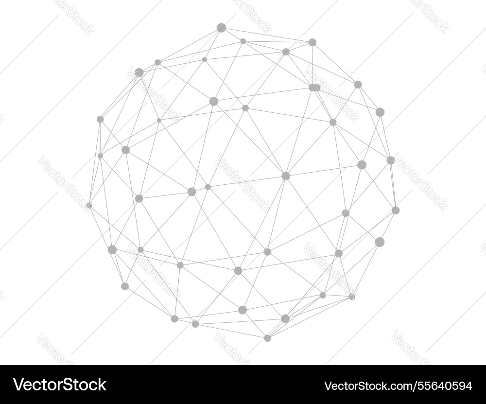 Technology abstract shape dots connected by lines Technology abstract shape dots connected by lines vector image