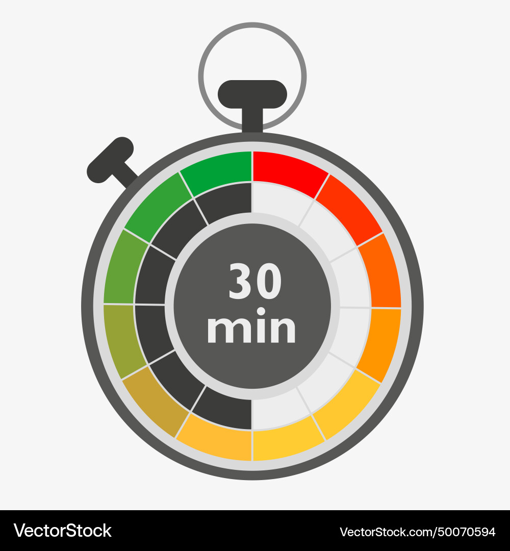 Time indicator stopwatch countdown timer Time indicator stopwatch countdown timer vector image