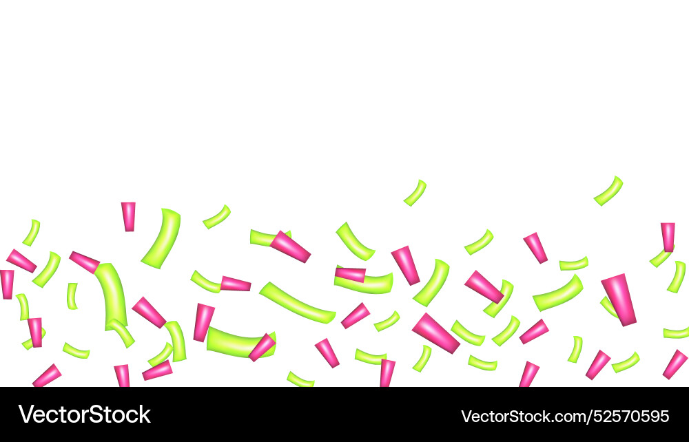 3d confetti firecracker ribbon paper element set 3d confetti firecracker ribbon paper element set Vector Image