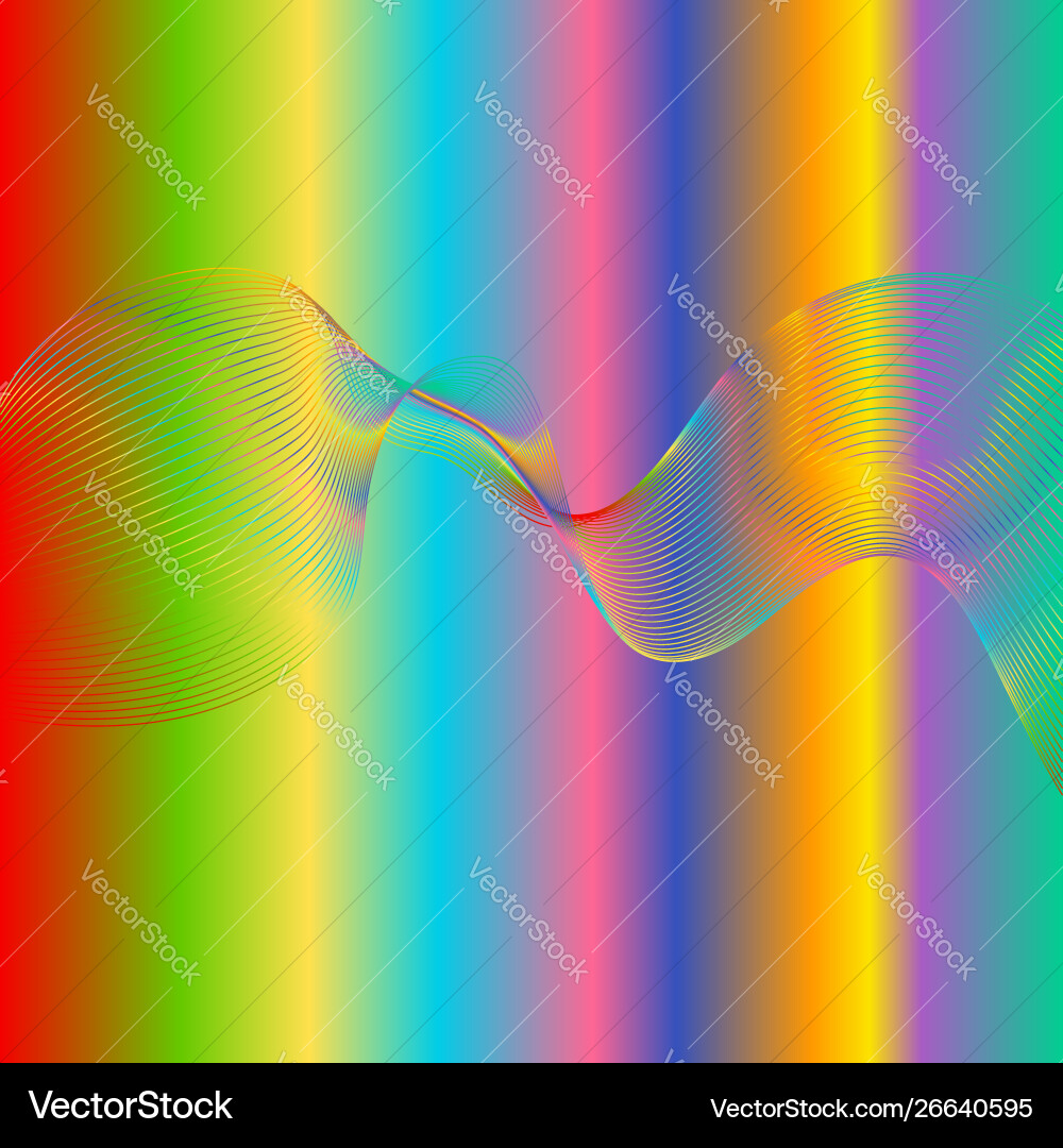 Abstract background with gradient waves Abstract background with gradient waves Vector Image