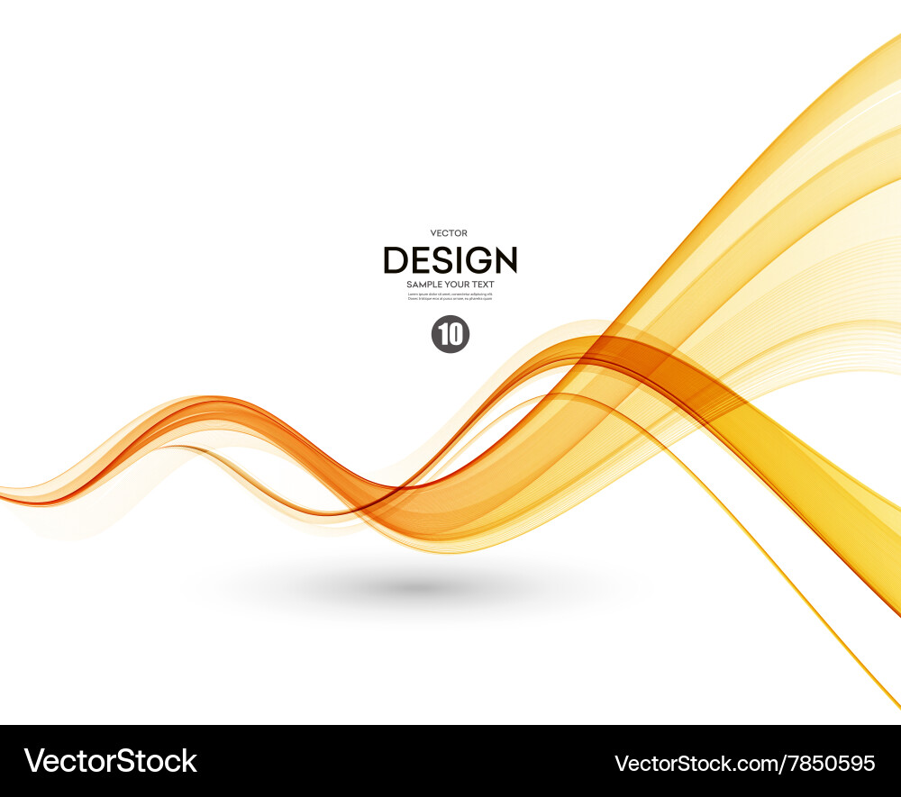 Abstract color wave design element Vector Image