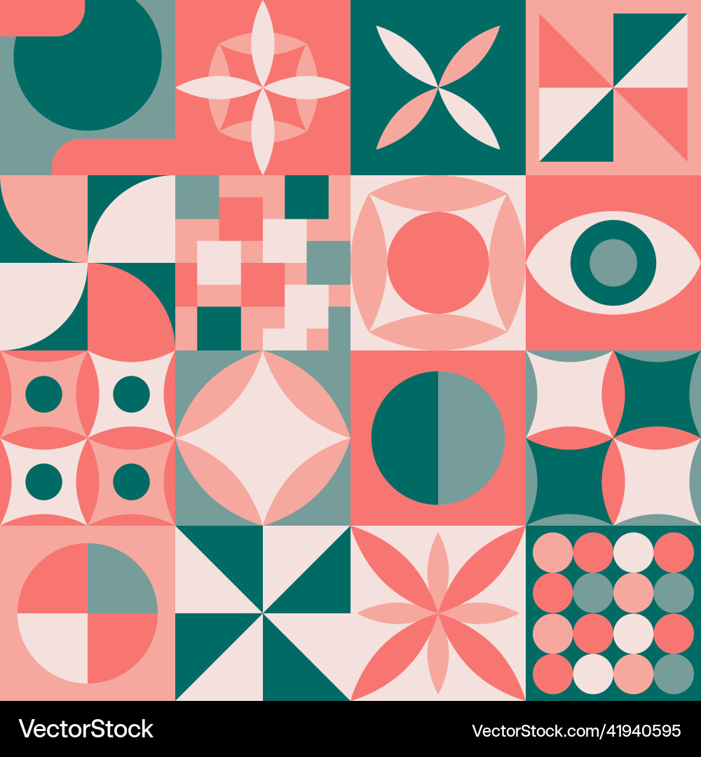 Abstract geometric shapes seamless pattern Abstract geometric shapes seamless pattern vector image
