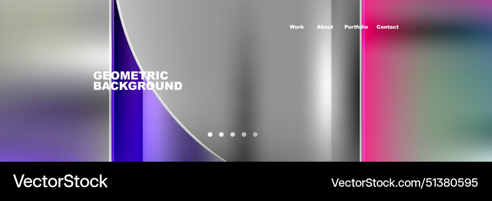 Circle triangle geometric web site page template Vector Image