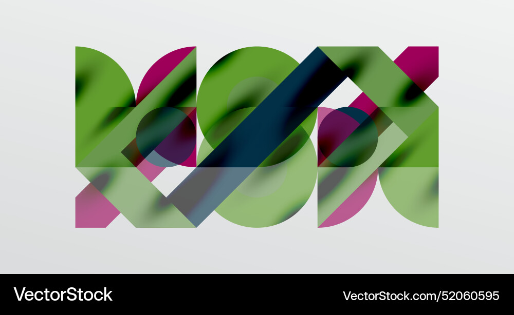 Circles and shadows colorful round elements Vector Image