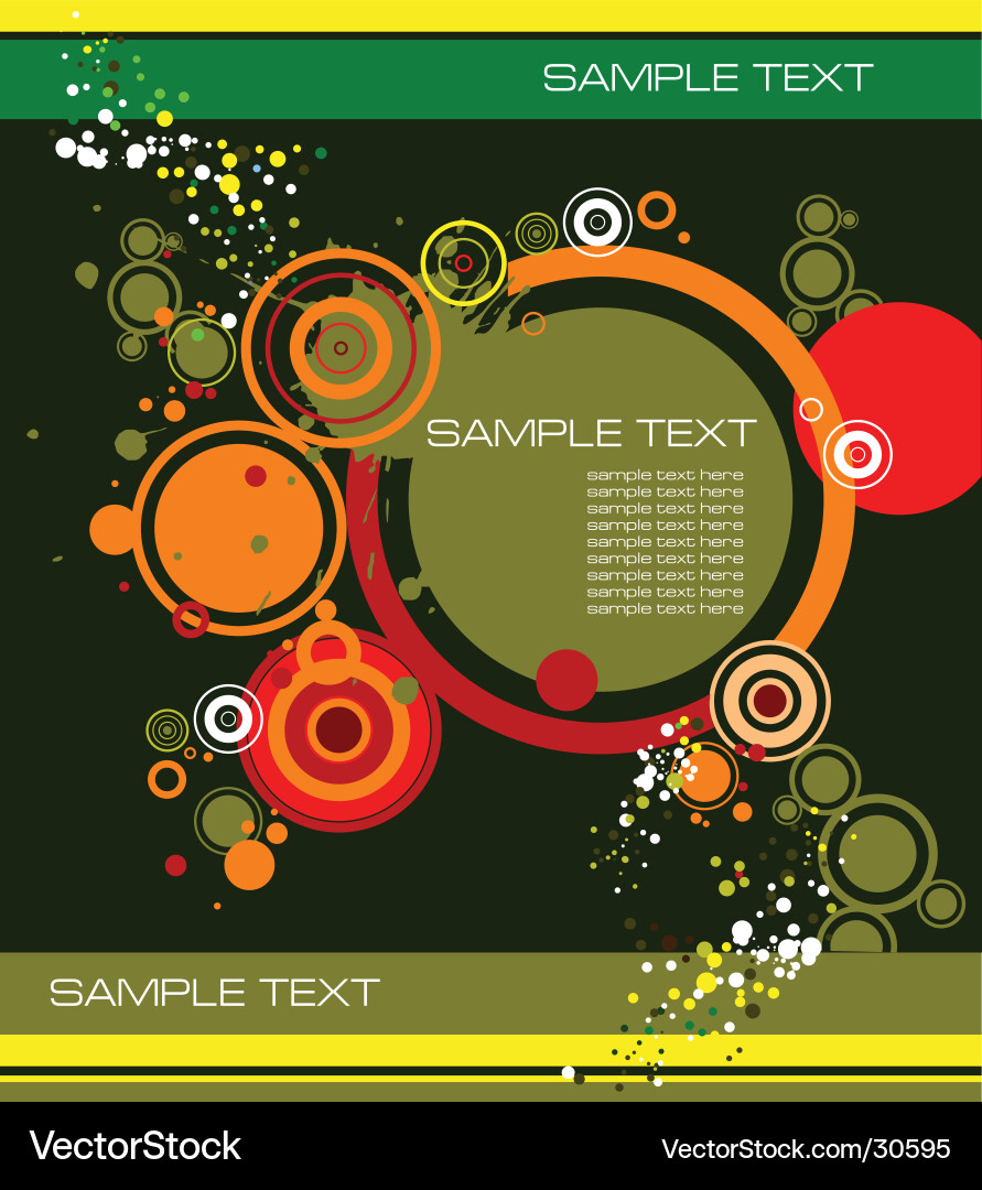 Dynamic Circles Background Vector Image
