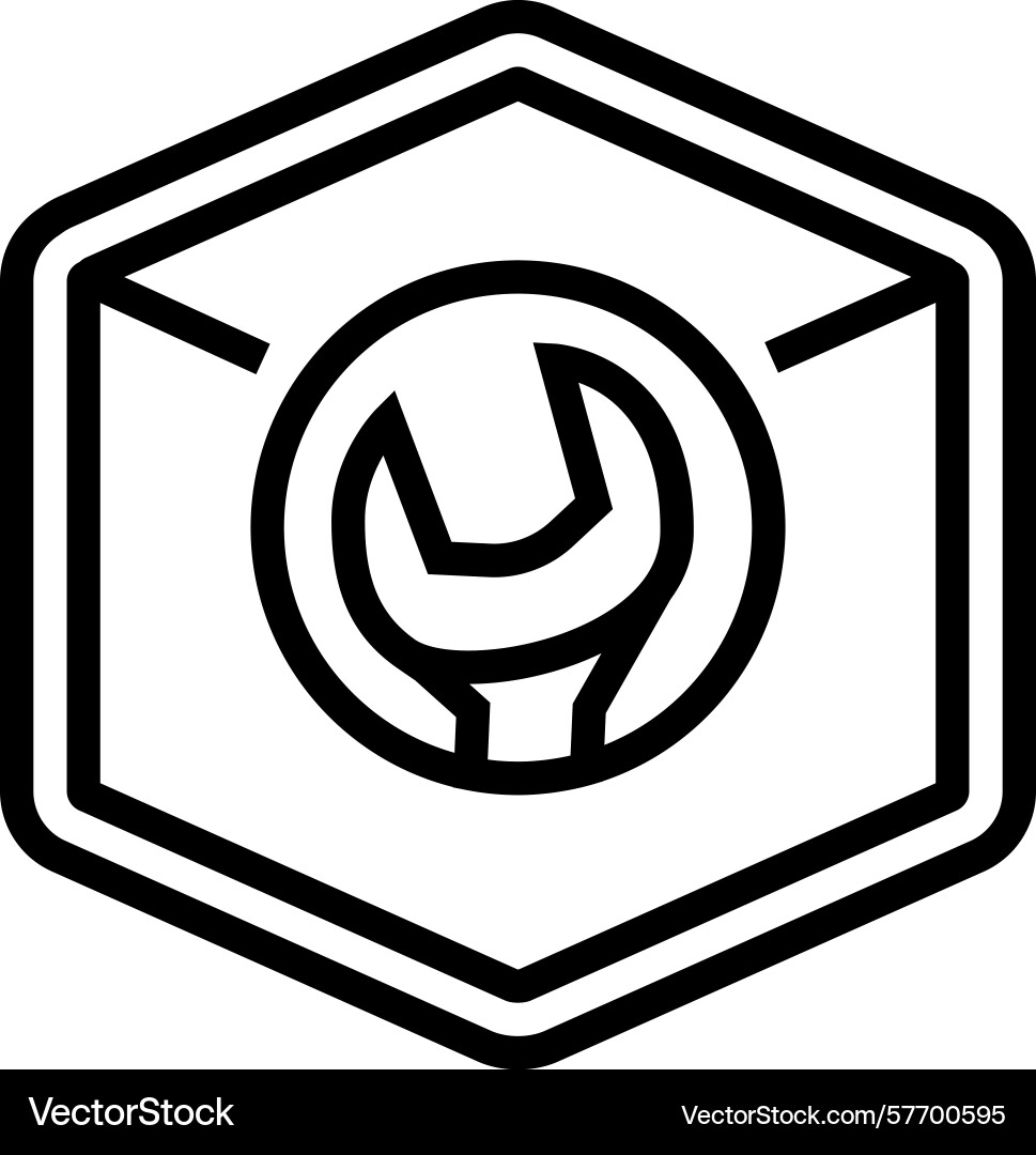 Easy assembly line icon Vector Image