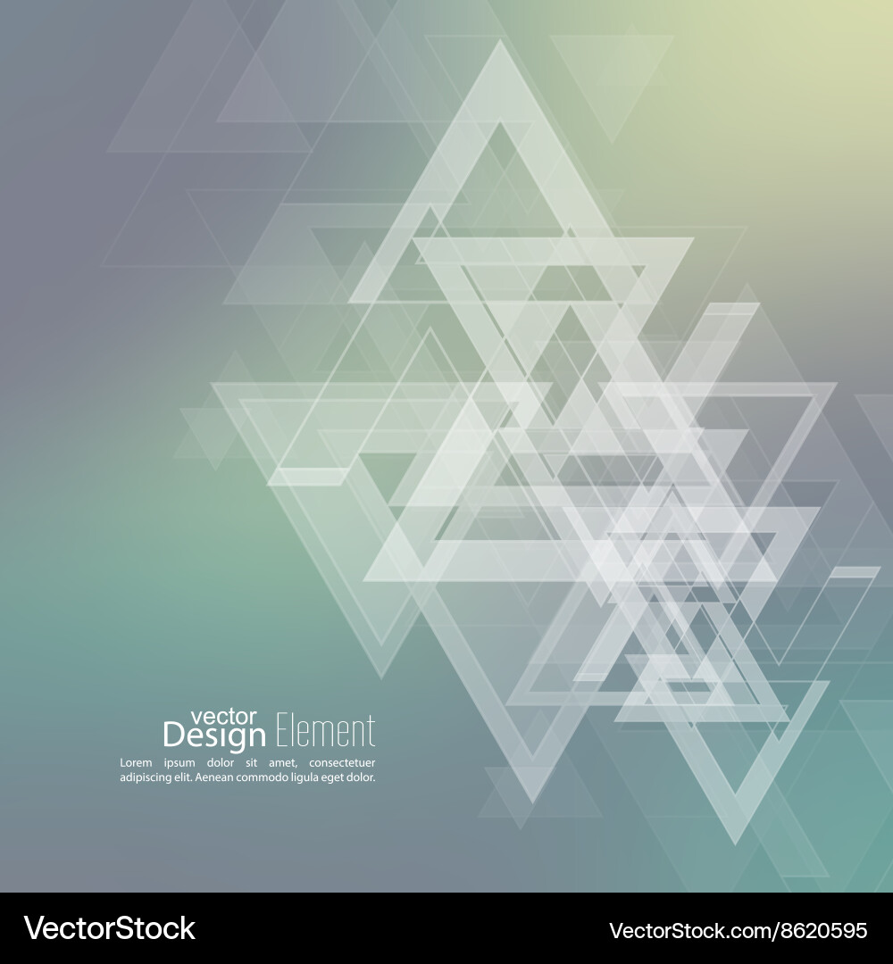 Fragmented Angular Abstraction Vector Image
