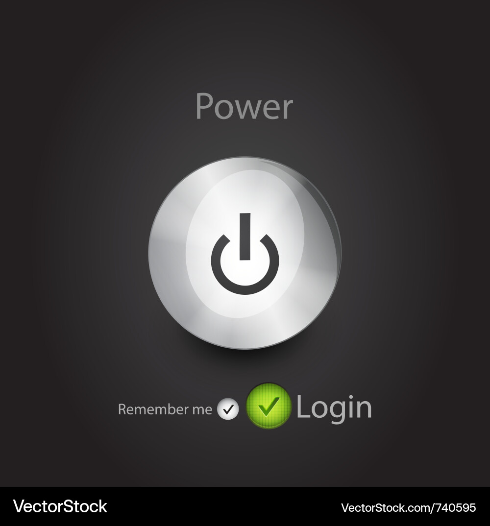 Power button background Vector Image