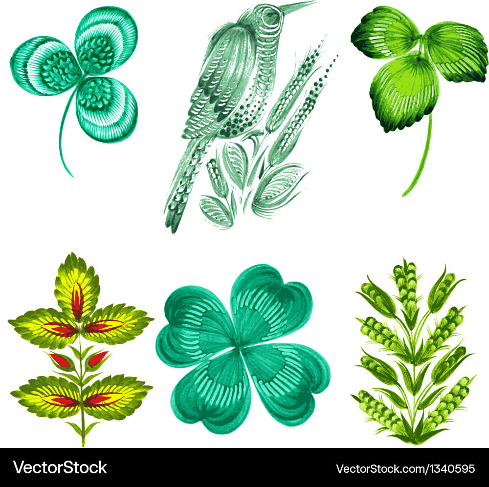 Set of design elements Vector Image