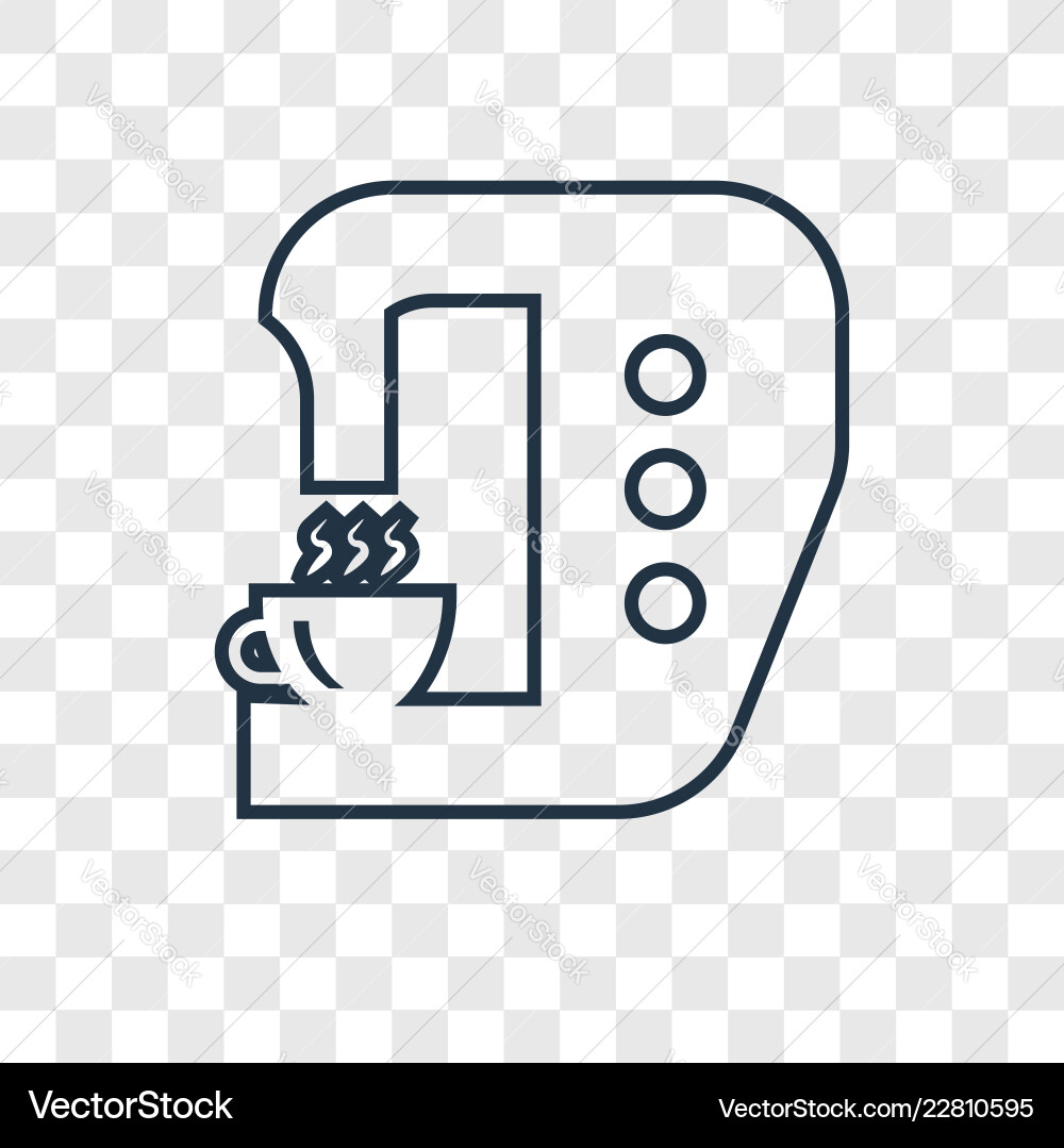 Tap concept linear icon isolated on transparent Tap concept linear icon isolated on transparent vector image