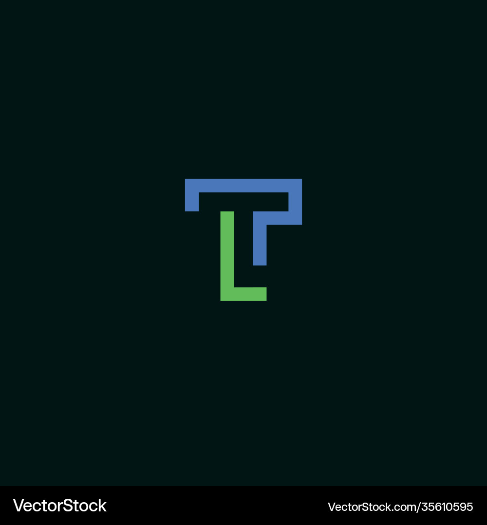 TL Initial Logo - Modern Monogram Royalty Free Vector Image