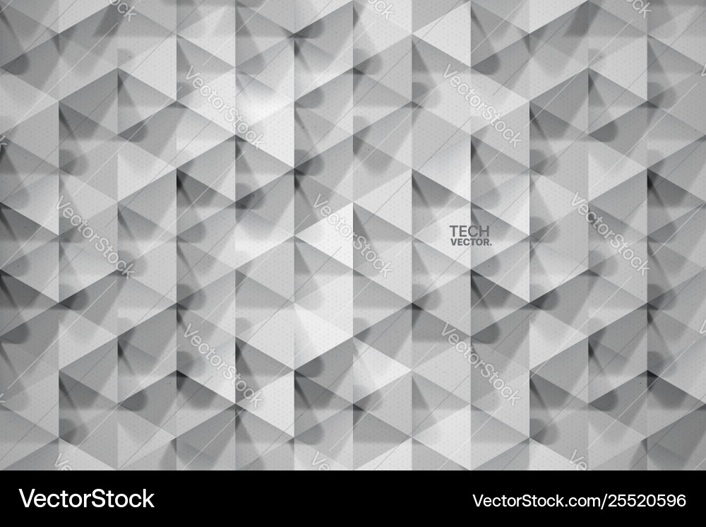 3d technology triangular abstract background 3d technology triangular abstract background vector image
