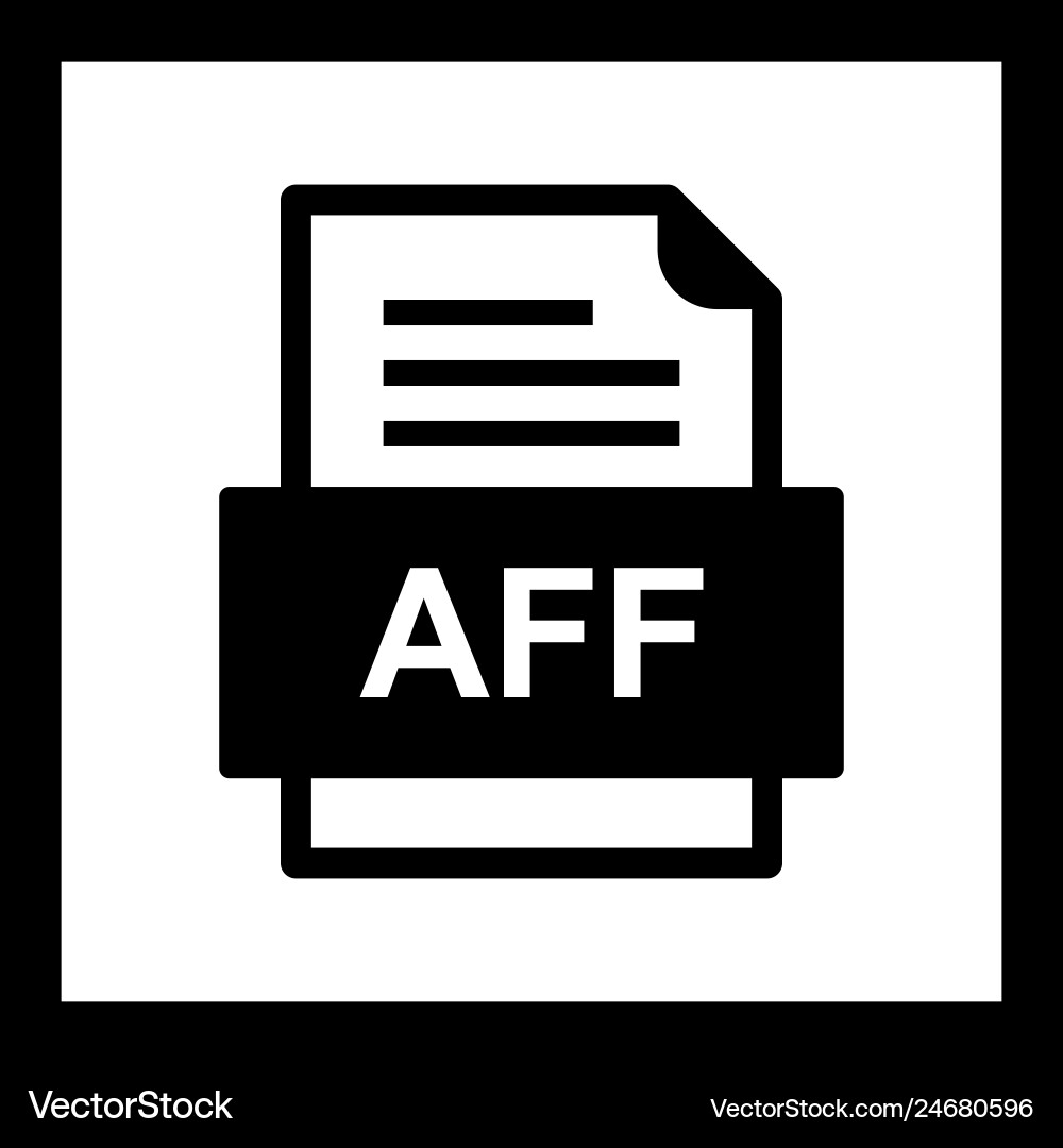 Aaf file document icon Vector Image