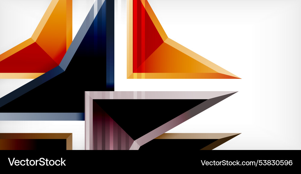 Abstract background color triangles and arrows Abstract background color triangles and arrows Vector Image