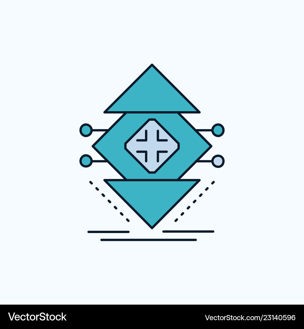 Computing data infrastructure science structure Computing data infrastructure science structure vector image