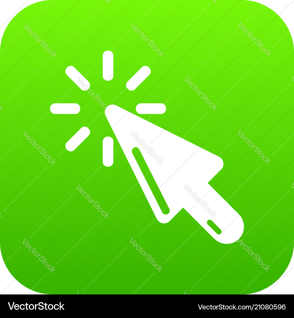 Cursor click icon simple black style Vector Image