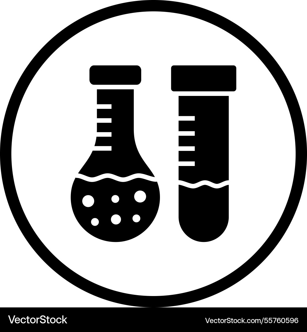 Lab test icon design Vector Image