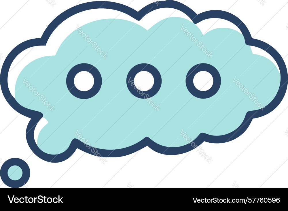 Speech bubble with ellipses icon - typing Vector Image