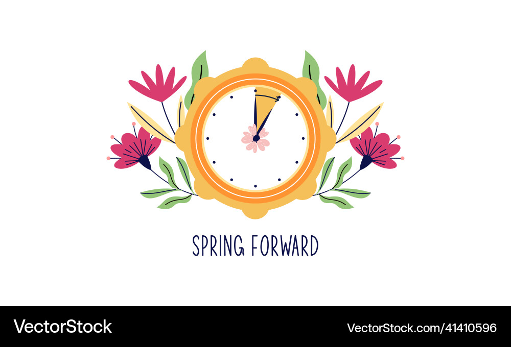 Spring forward fall back Vector Image
