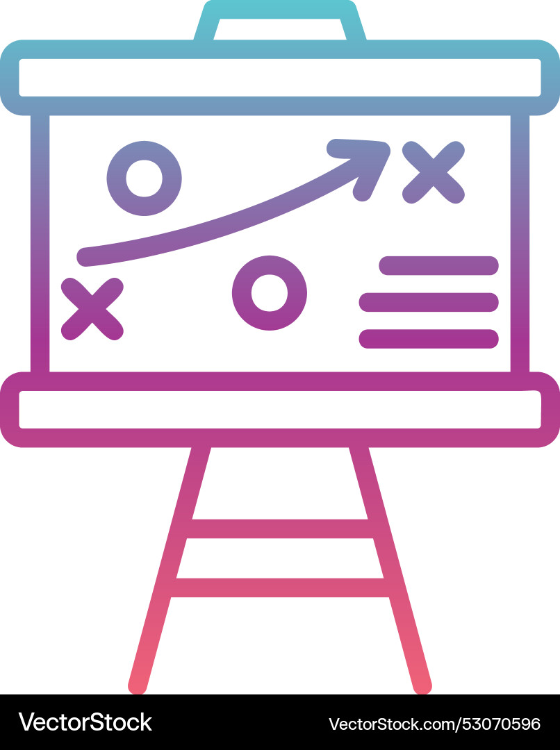 Strategy line gradient design Vector Image