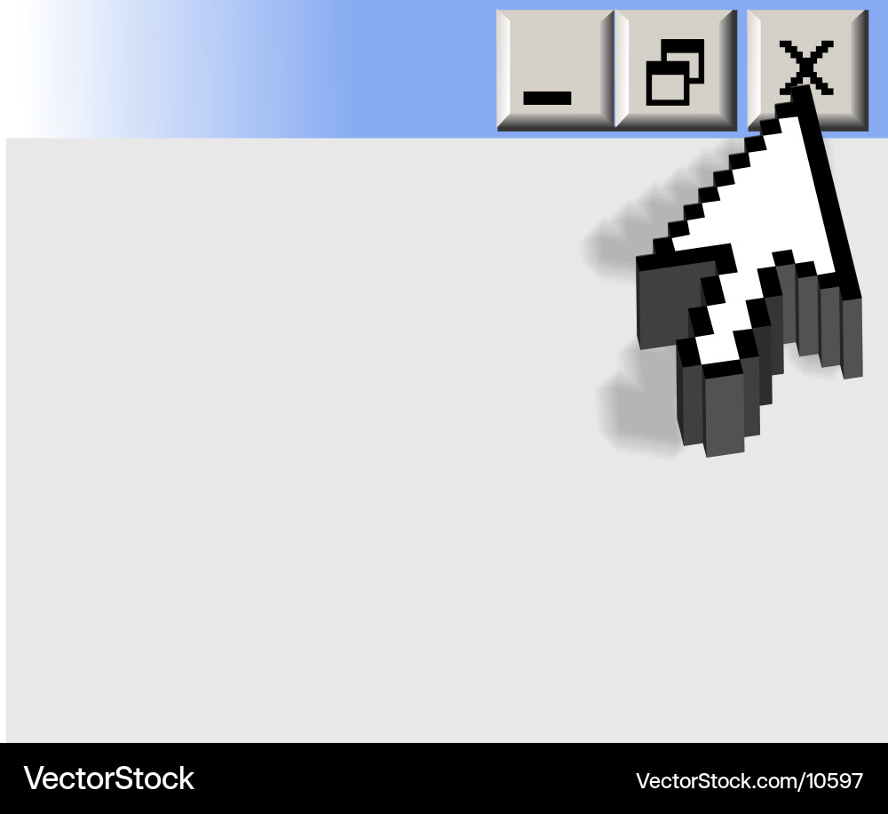 3d Cursorpointer vektorbild