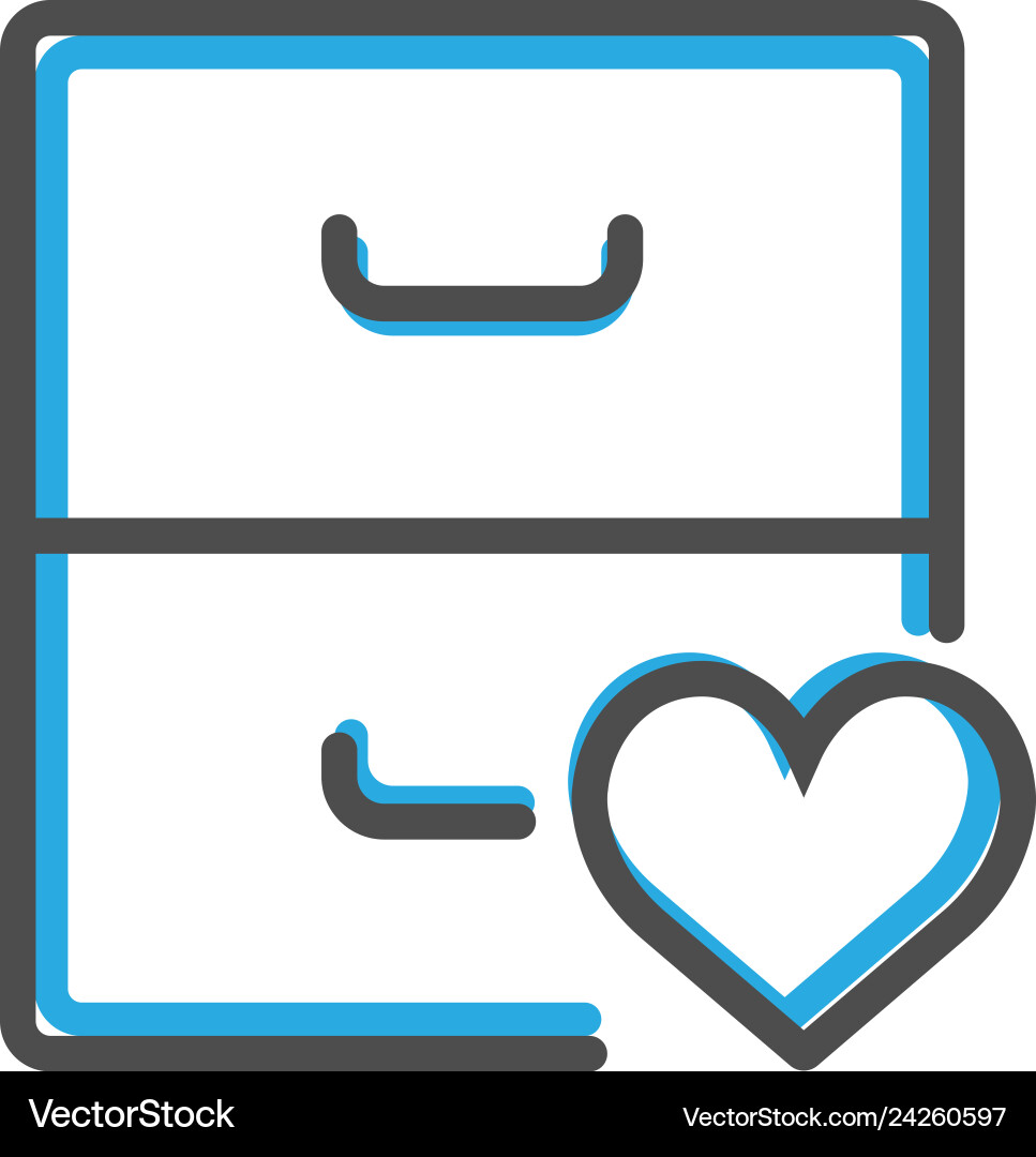 Archive icon design interaction line Archive icon design interaction line vector image