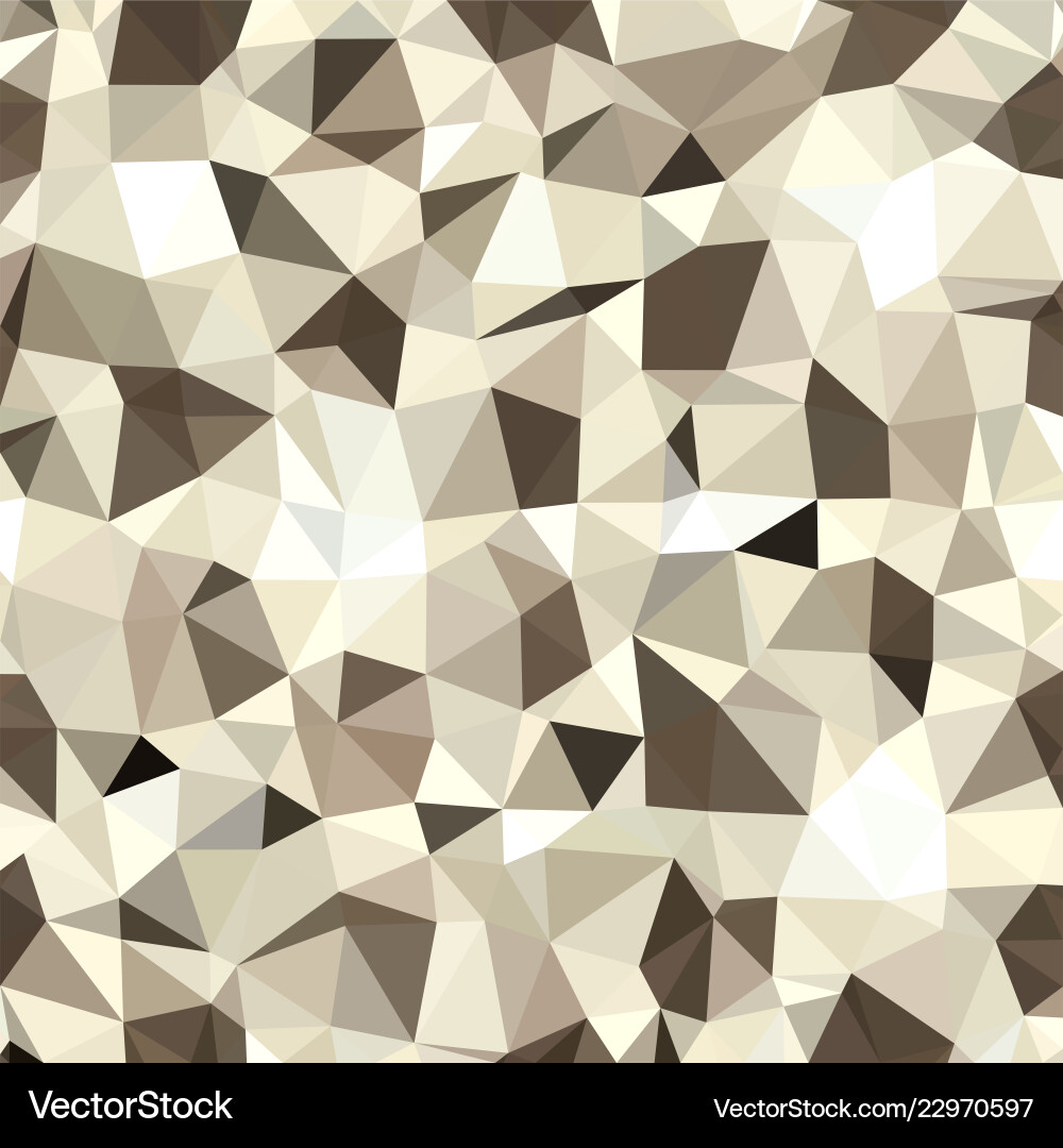 Gold triangular low poly mosaic abstract pattern Vector Image