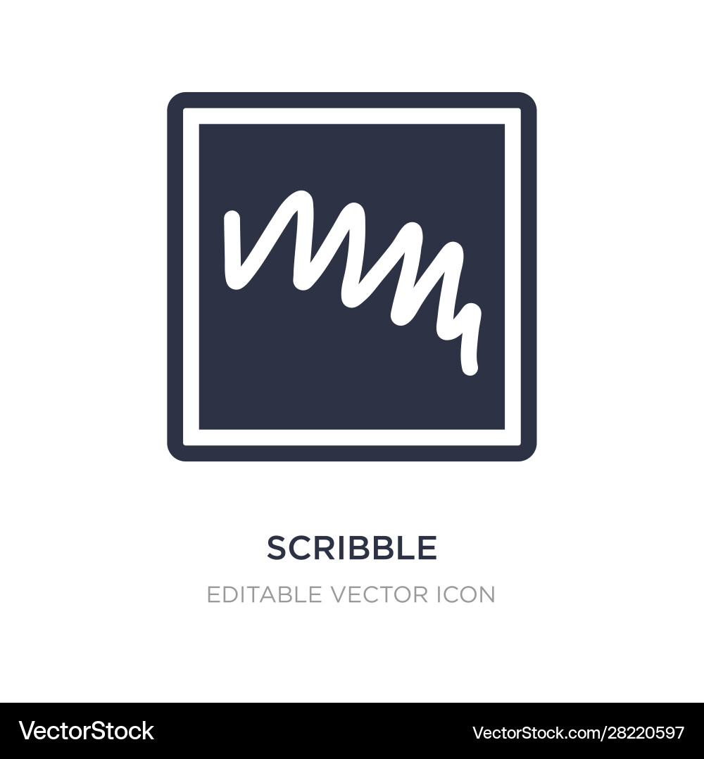 Scribble icon on white background simple element Scribble icon on white background simple element vector image