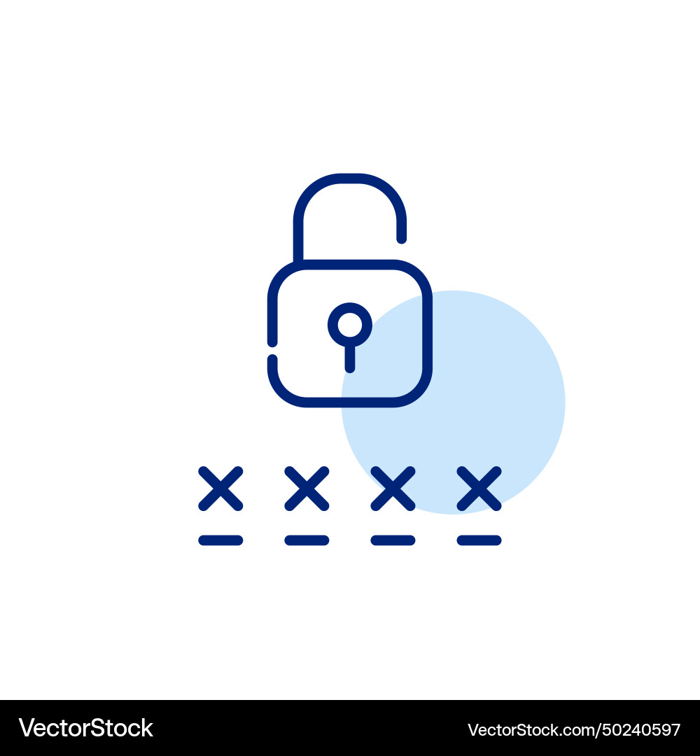 Securely protected account enter password Vector Image