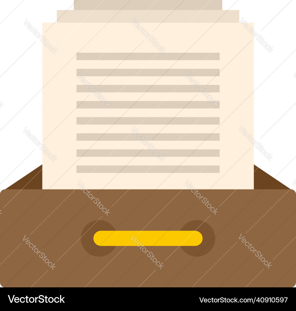 Workflow document icon flat isolated Workflow document icon flat isolated vector image