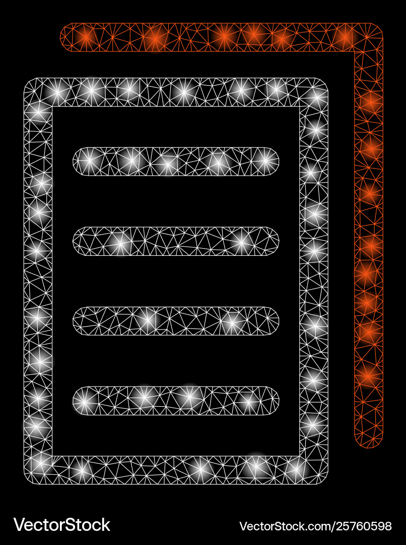 Bright mesh network copy document with flare spots Bright mesh network copy document with flare spots vector image