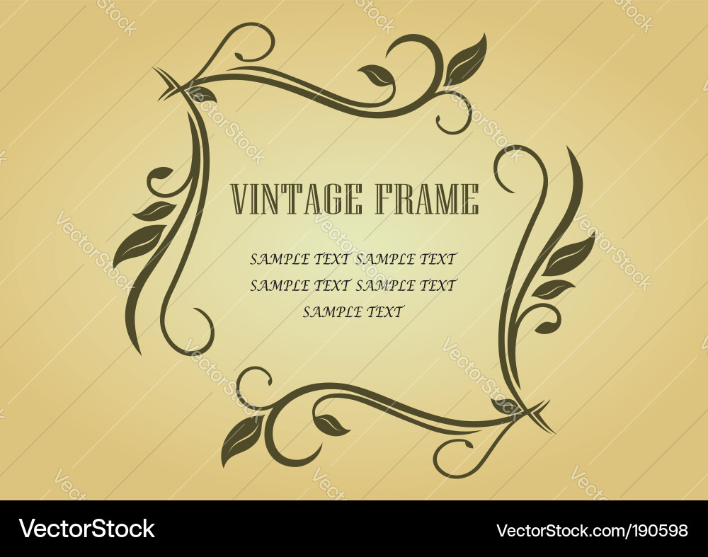 Floral frame Vector Image