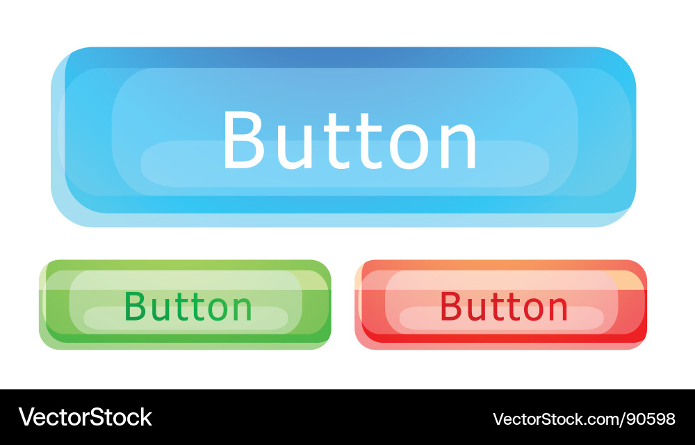 Glossy button Vector Image