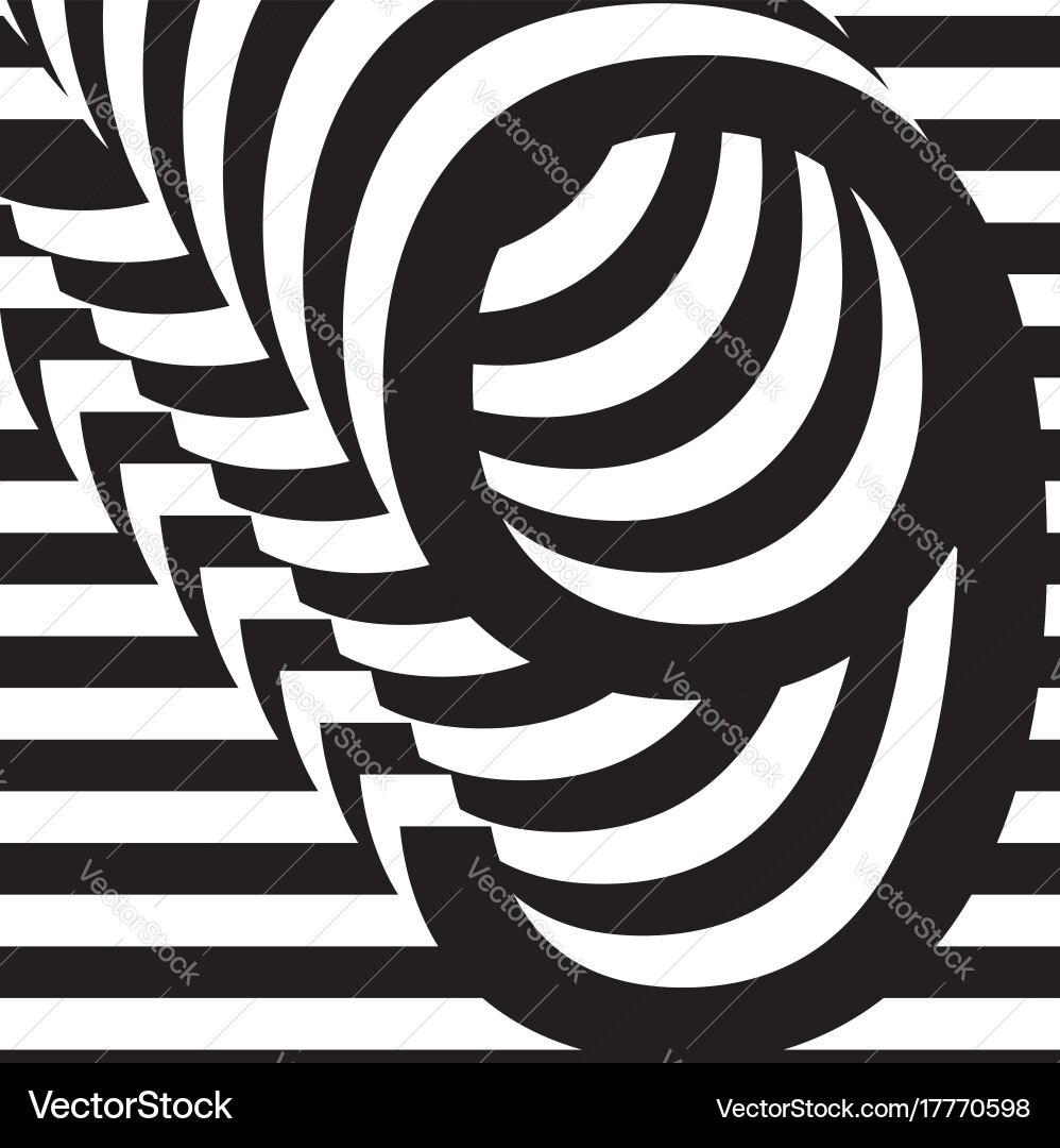 Number 9 Stripe Pattern Vector Image